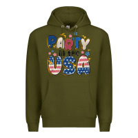 Army Green party in the usa Premium Hoodie - MaliasSmallBusiness
