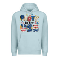 Blue Mist party in the usa Premium Hoodie - MaliasSmallBusiness