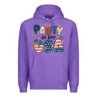 Purple party in the usa Premium Hoodie - MaliasSmallBusiness
