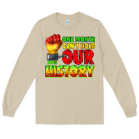 Mushroom one month cant hold our history juneteenth Long Sleeve Tee - texasbilliewilder