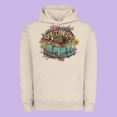 Southern Nana Western Flowers Urban Hoodie Designed By Nancycooperartshop