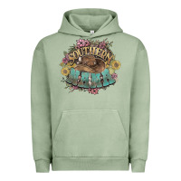 Pigment Oil Green southern nana western flowers Urban Hoodie - NancyCooperArtShop