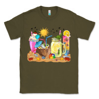 Army Green summer drinks coffee cups Classic Tee - texasbilliewilder
