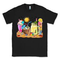 Black summer drinks coffee cups Classic Tee - texasbilliewilder