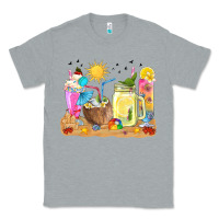 Heather Grey summer drinks coffee cups Classic Tee - texasbilliewilder