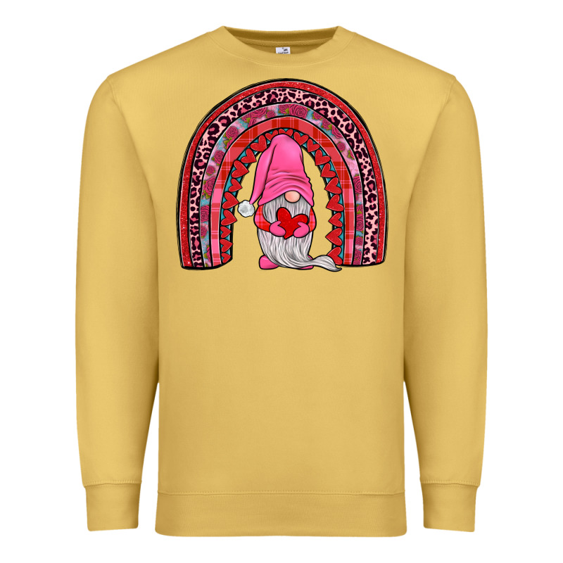 Valentines Gnomies Rainbow Premium Sweatshirt by JahusDesignShop | Teevron