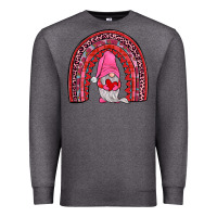 Charcoal Heather valentines gnomies rainbow Premium Sweatshirt - JahusDesignShop