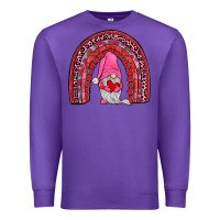 Purple valentines gnomies rainbow Premium Sweatshirt - JahusDesignShop