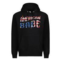 Black American babe Premium Hoodie - MaliasSmallBusiness