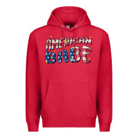 Cardinal American babe Premium Hoodie - MaliasSmallBusiness