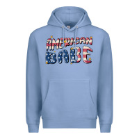Colony Blue American babe Premium Hoodie - MaliasSmallBusiness