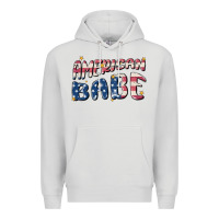 Dove Grey American babe Premium Hoodie - MaliasSmallBusiness