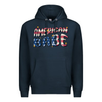 Navy American babe Premium Hoodie - MaliasSmallBusiness