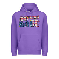 Purple American babe Premium Hoodie - MaliasSmallBusiness