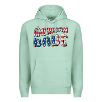 Seafoam American babe Premium Hoodie - MaliasSmallBusiness