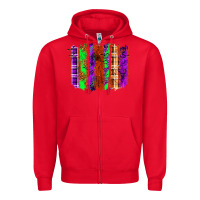 Red Halloween Brushstrokes Zipper Hoodie - texasbilliewilder