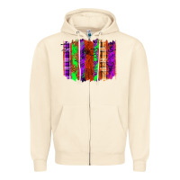 Sandshell Halloween Brushstrokes Zipper Hoodie - texasbilliewilder