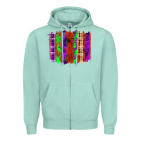 Seafoam Halloween Brushstrokes Zipper Hoodie - texasbilliewilder