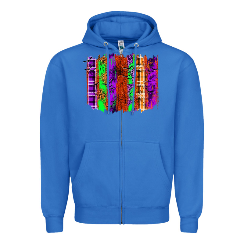 Halloween Brushstrokes Zipper Hoodie by texasbilliewilder | Teevron