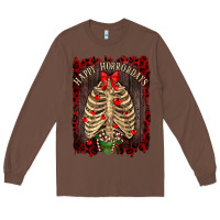 Chestnut Happy Horrordays Long Sleeve Tee - RanaPortraitStore