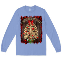 Colony Blue Happy Horrordays Long Sleeve Tee - RanaPortraitStore