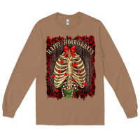 Toasted Coconut Happy Horrordays Long Sleeve Tee - RanaPortraitStore