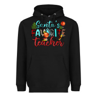 Black santa s favorite teacher Heavyweight Hoodie - JahusDesignShop