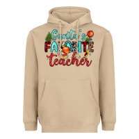 Santa S Favorite Teacher Heavyweight Hoodie | Teevron