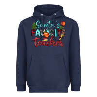 Navy santa s favorite teacher Heavyweight Hoodie - JahusDesignShop