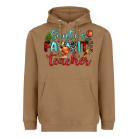 Toasted Coconut santa s favorite teacher Heavyweight Hoodie - JahusDesignShop