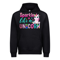 Black sparkle like a unicorn Urban Hoodie - NancyCooperArtShop