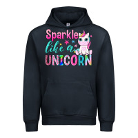 Navy sparkle like a unicorn Urban Hoodie - NancyCooperArtShop