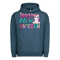 Pigment Midnight Navy sparkle like a unicorn Urban Hoodie - NancyCooperArtShop