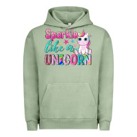 Pigment Oil Green sparkle like a unicorn Urban Hoodie - NancyCooperArtShop