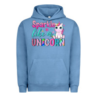 Pigment Pebble Blue sparkle like a unicorn Urban Hoodie - NancyCooperArtShop