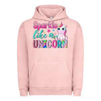 Pigment Salmon sparkle like a unicorn Urban Hoodie - NancyCooperArtShop