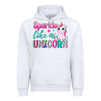White sparkle like a unicorn Urban Hoodie - NancyCooperArtShop