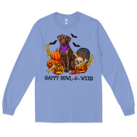Colony Blue Happy howl o ween Long Sleeve Tee - RanaPortraitStore