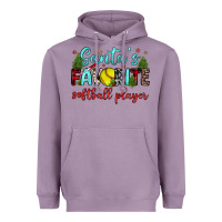 Lavender santa s favorite softball player Heavyweight Hoodie - JahusDesignShop