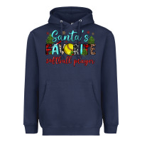Navy santa s favorite softball player Heavyweight Hoodie - JahusDesignShop