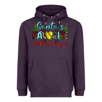 Plum santa s favorite softball player Heavyweight Hoodie - JahusDesignShop