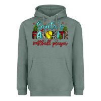 Santa S Favorite Softball Player Heavyweight Hoodie | Teevron