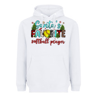 White santa s favorite softball player Heavyweight Hoodie - JahusDesignShop