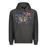 Charcoal Heather american mama Premium Hoodie - MaliasSmallBusiness