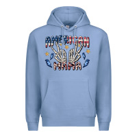 Colony Blue american mama Premium Hoodie - MaliasSmallBusiness
