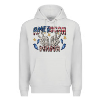 Dove Grey american mama Premium Hoodie - MaliasSmallBusiness