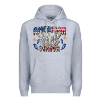 Heather Grey american mama Premium Hoodie - MaliasSmallBusiness