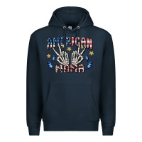 Navy american mama Premium Hoodie - MaliasSmallBusiness
