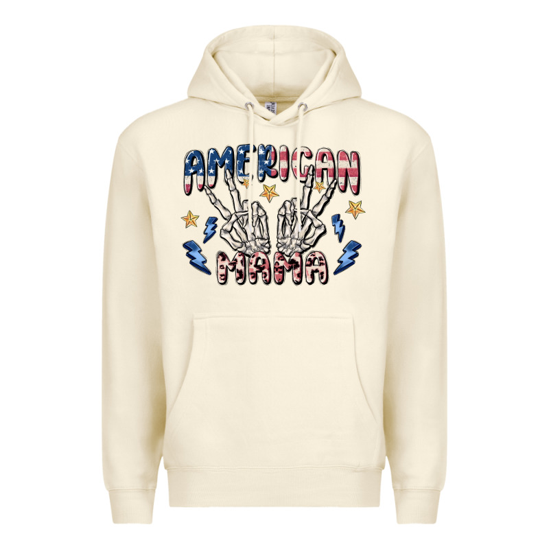 American Mama Premium Hoodie by MaliasSmallBusiness | Teevron