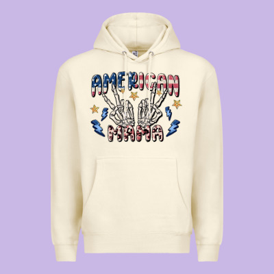 American Mama Premium Hoodie Designed By Maliassmallbusiness